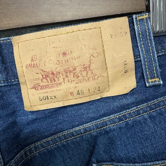 Vtg Levis 501xx Jeans Mens 44x29 Blue Button Fly - SEE NOTES‎ - Picture 4 of 12